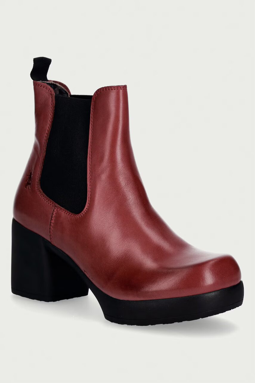Fly London botine pentru femei din piele FAMY524FLY