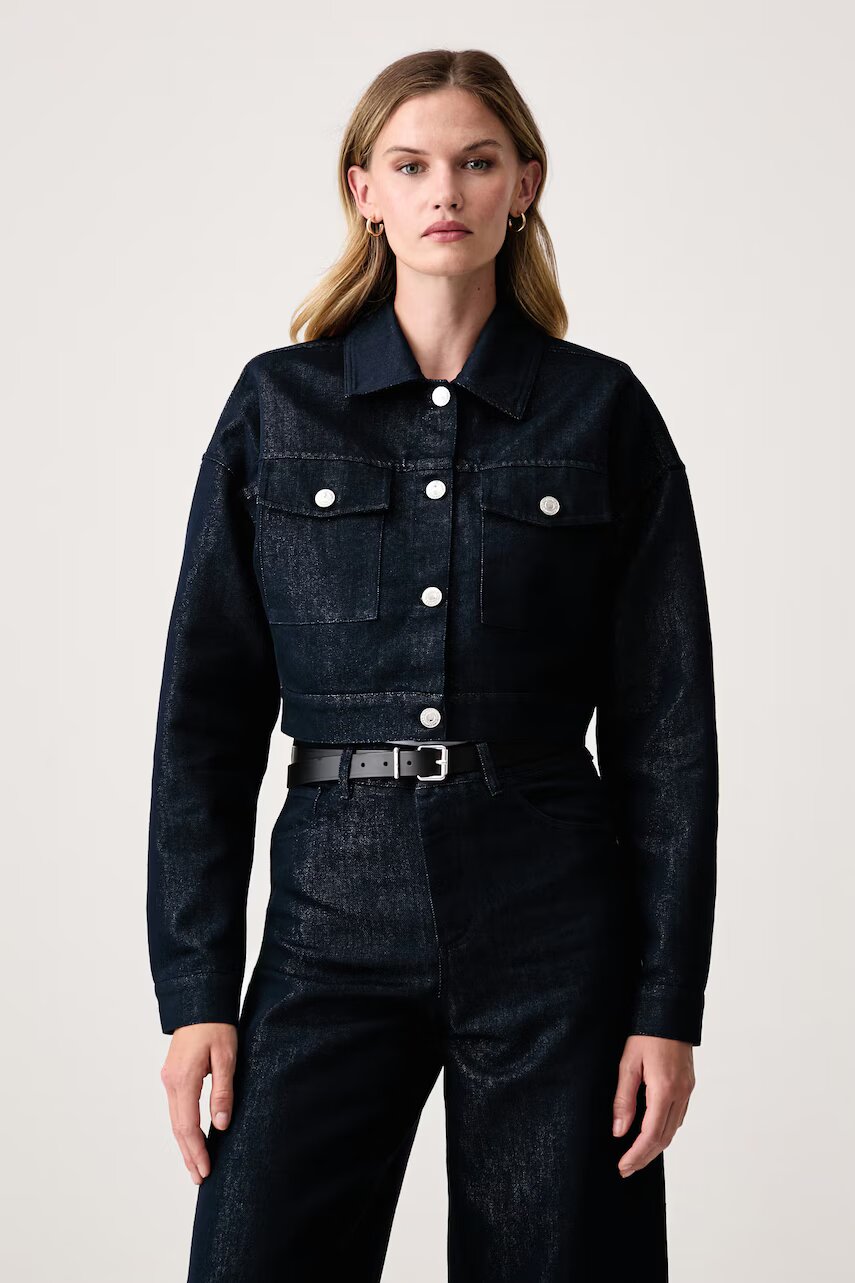Fracomina jachetă scurtă pentru femei din denim
