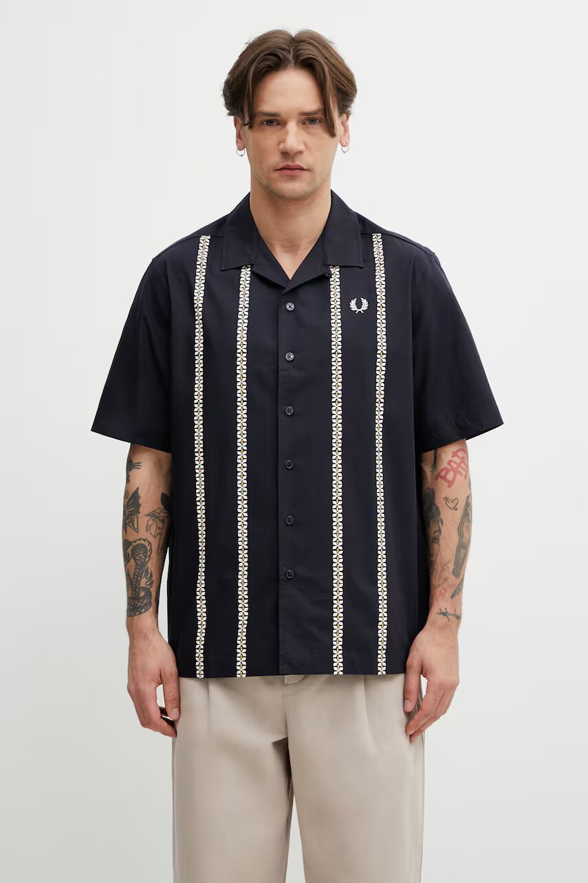 Fred Perry cămașă pentru bărbați din bumbac