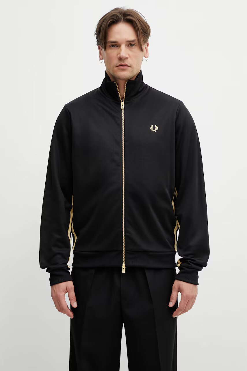 Fred Perry hanorac cu fermoar bărbătesc cu bumbac