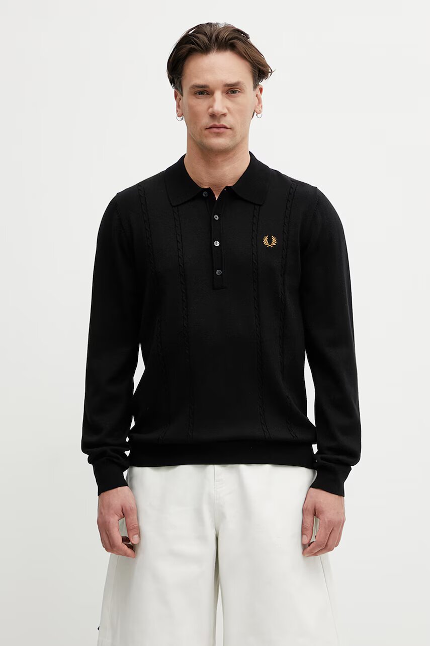 Fred Perry pulover pentru bărbați cu amestec de lână