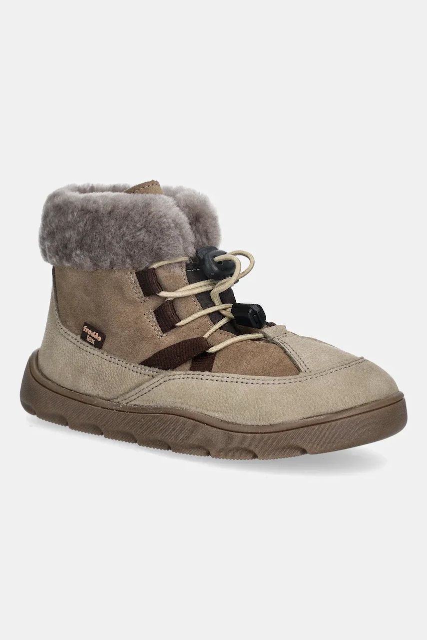 Froddo ghete de zăpadă din piele pentru copii ZERU TEX COSY BAREFOOT