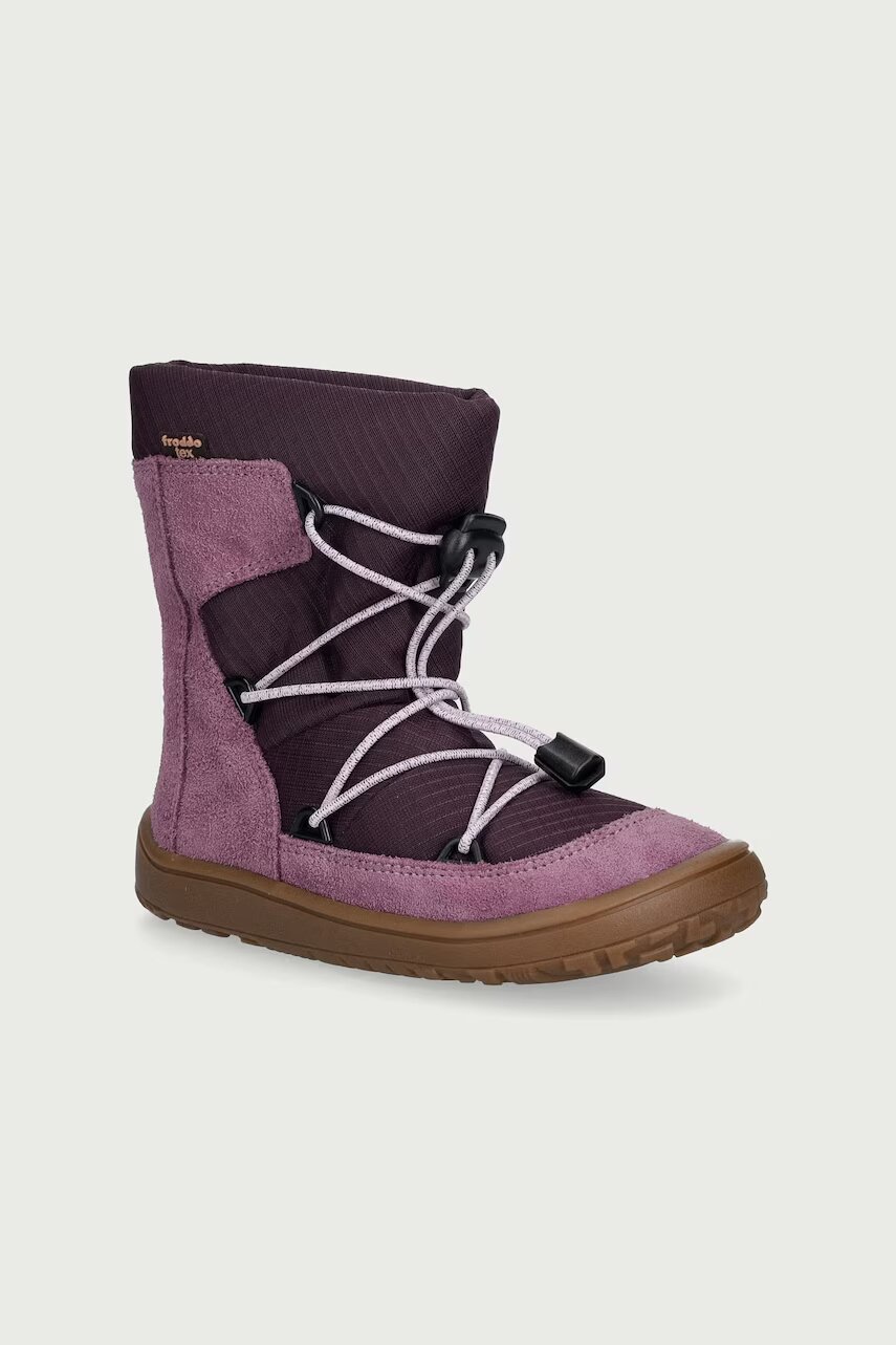 Froddo încălțăminte de iarnă pentru copii din piele BAREFOOT TEX TRACK WOOL