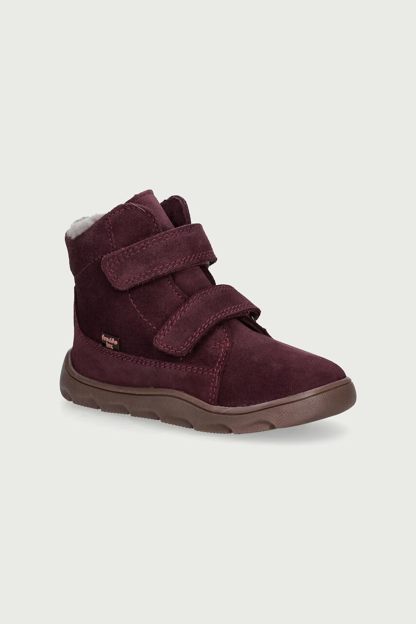 Froddo încălțăminte de iarnă pentru copii din piele întoarsă ZERU TEX FURRY BAREFOOT