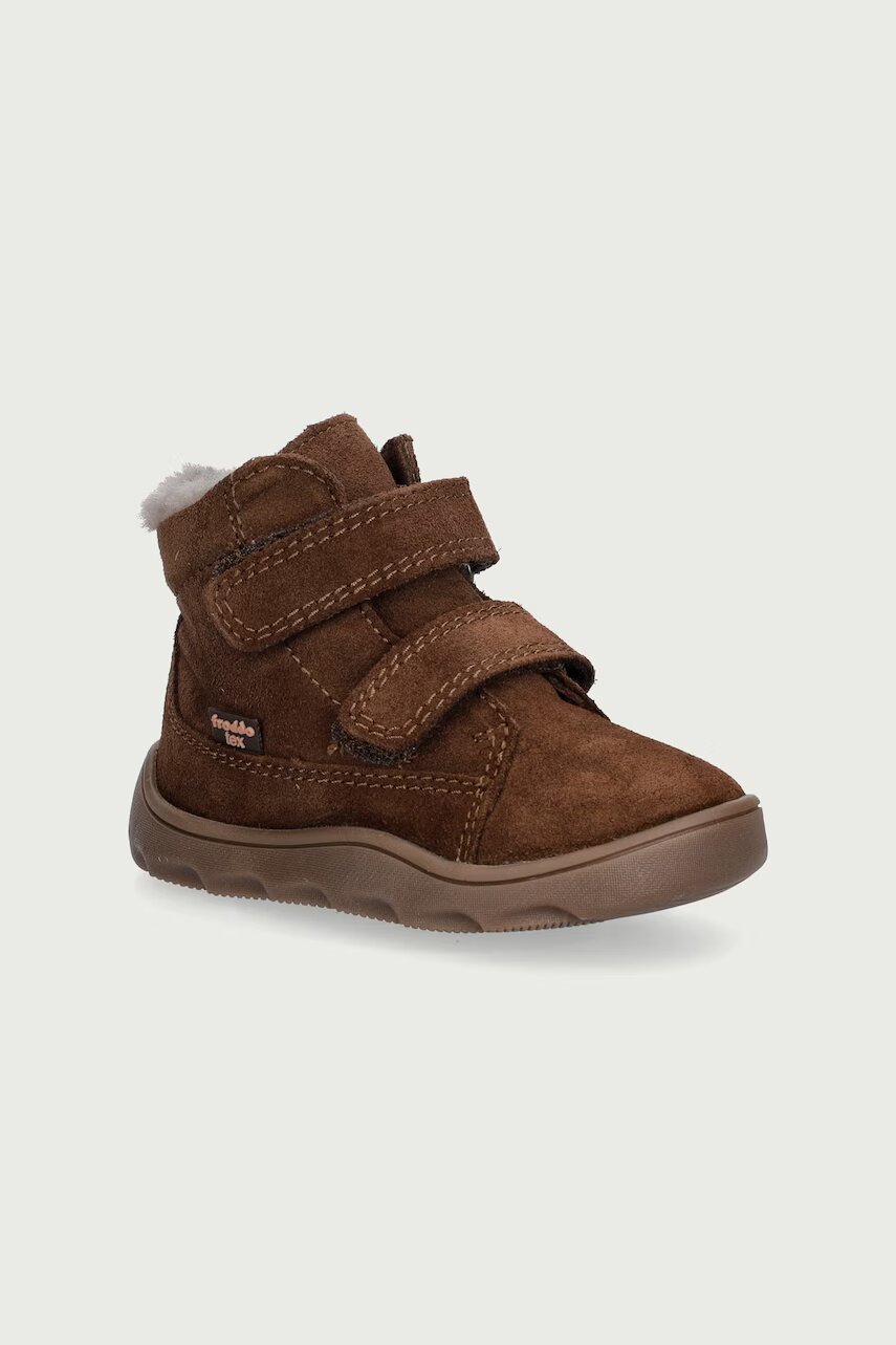 Froddo încălțăminte de iarnă pentru copii din piele întoarsă ZERU TEX FURRY BAREFOOT