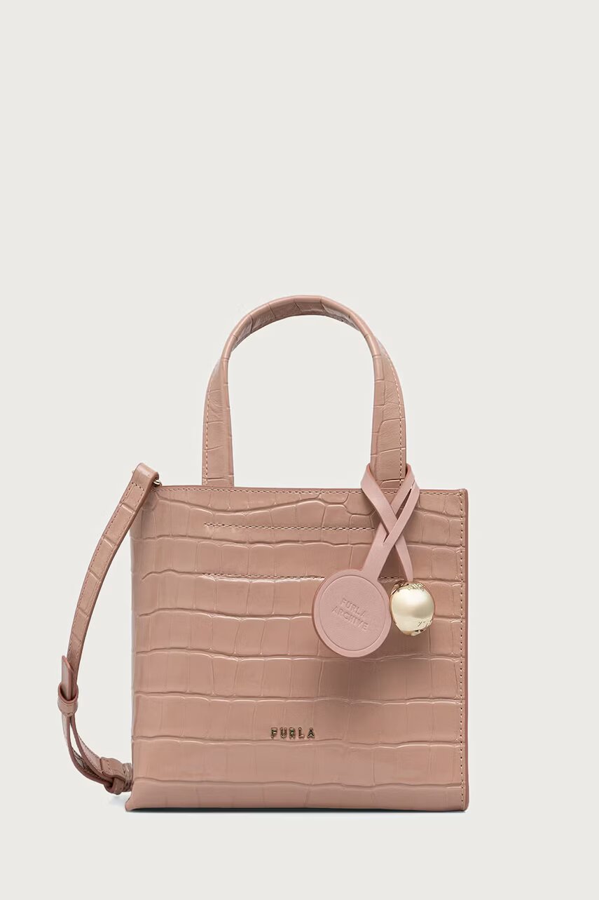 Furla geantă crossbody pentru femei din piele Divide It Mini Tote