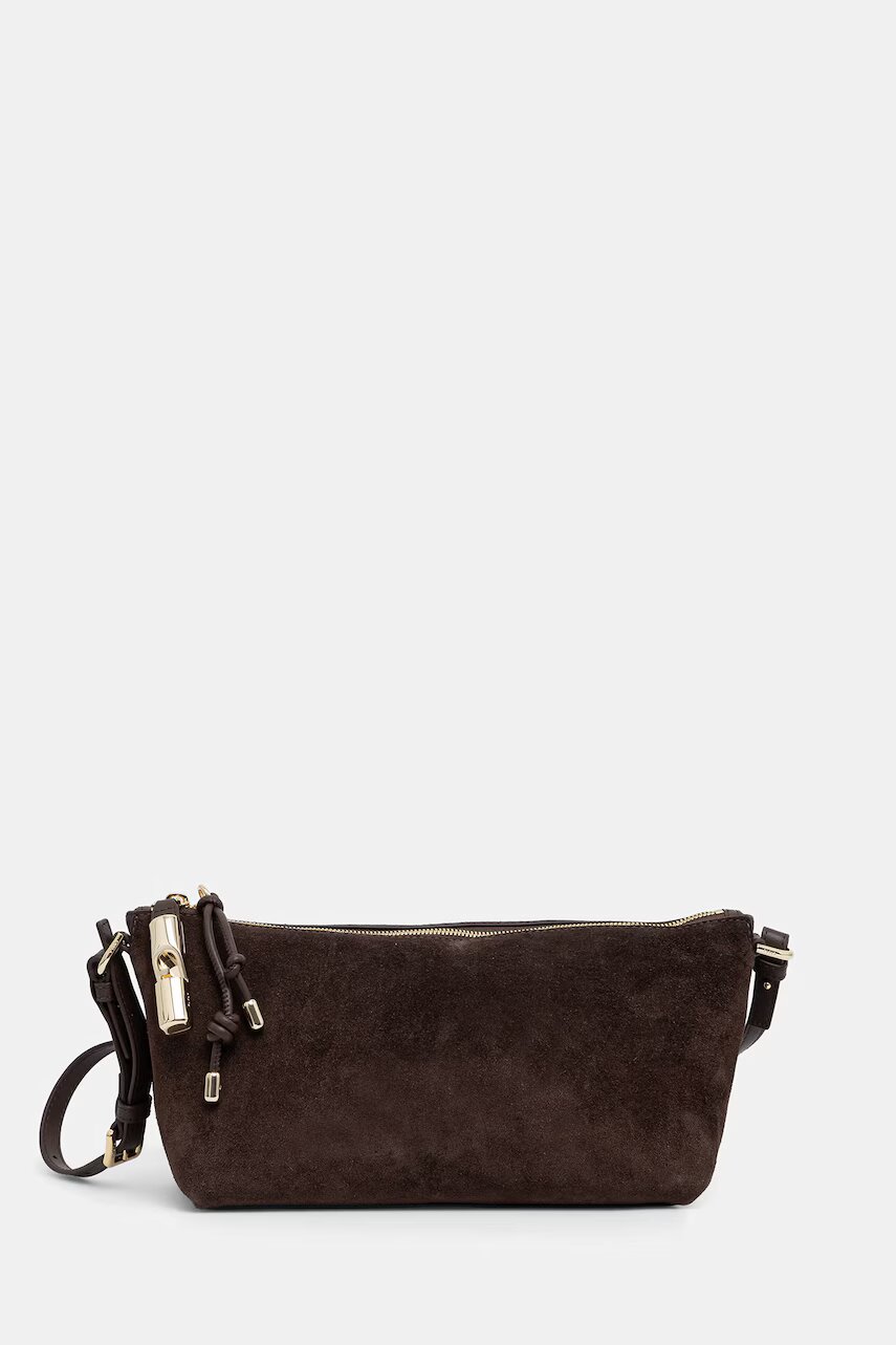 Furla geantă crossbody pentru femei din piele întoarsă