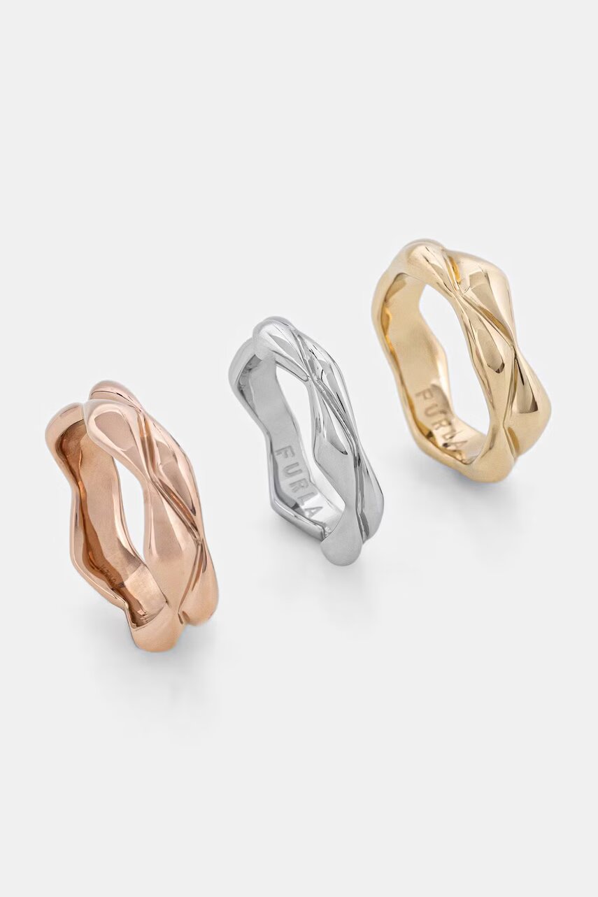 Furla inel pentru femei din metal pachet de 3