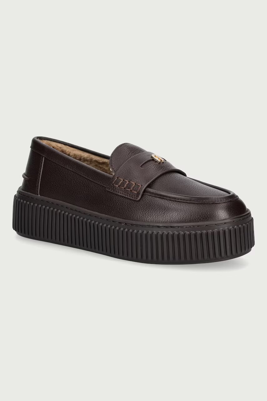 Furla mocasini pentru femei din piele Sky