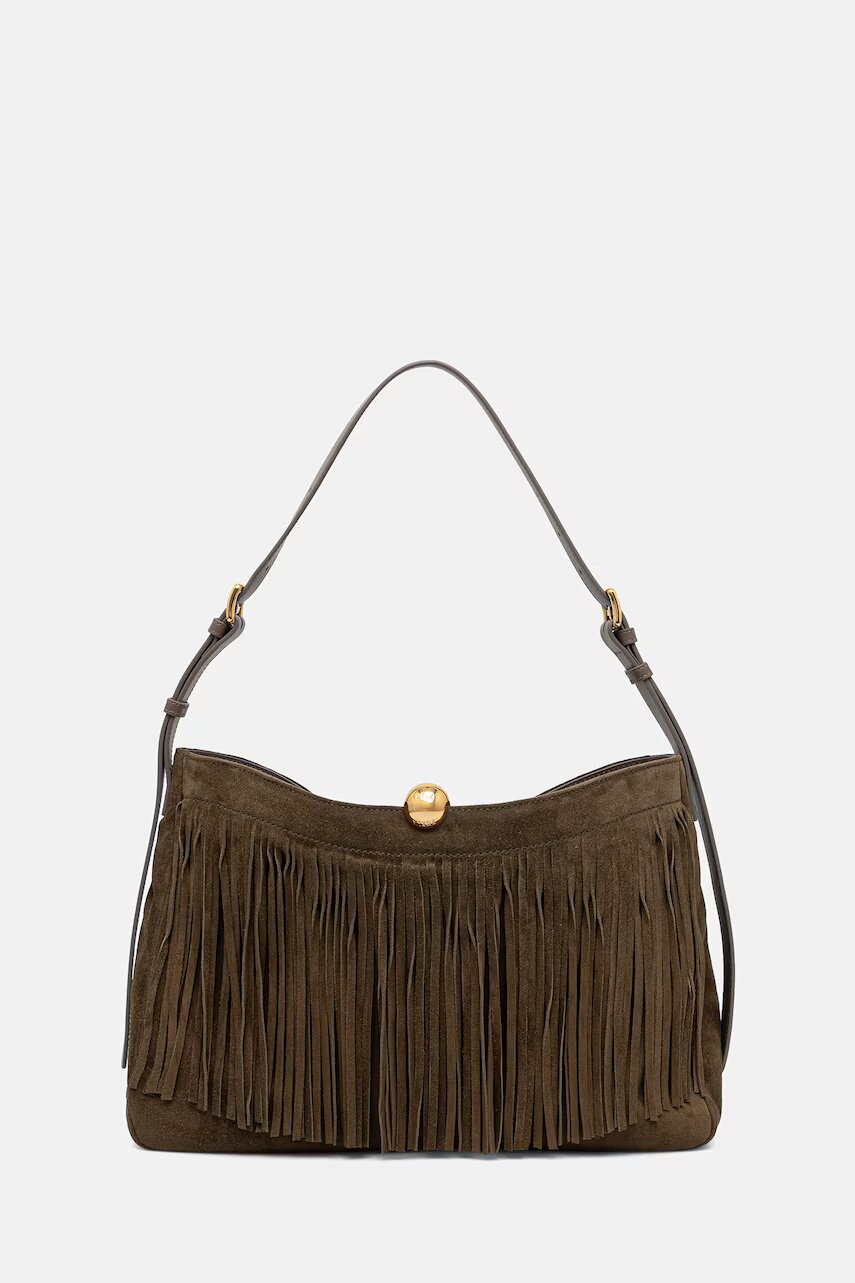 Furla tote bag pentru femei din piele întoarsă