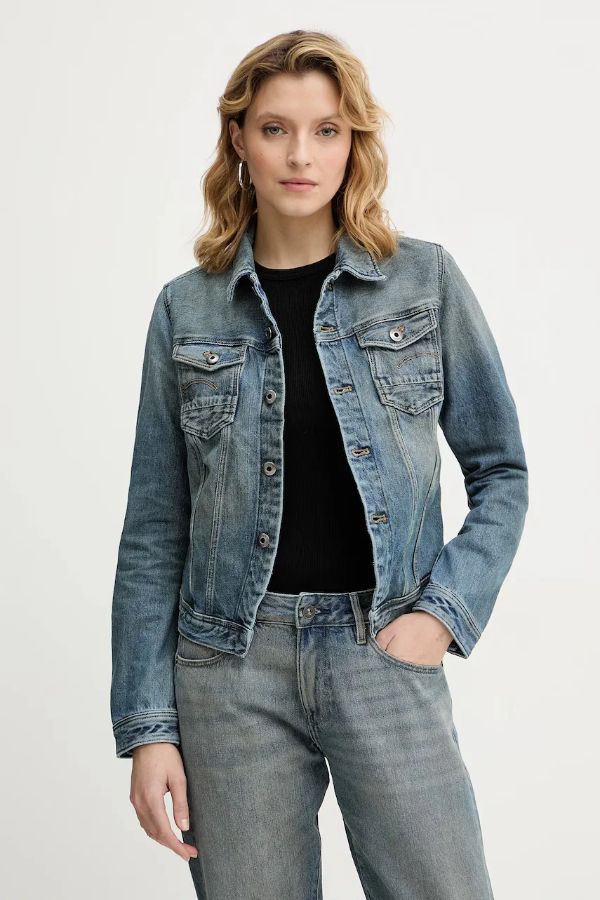 G-STAR geacă din denim Pitched hem slim