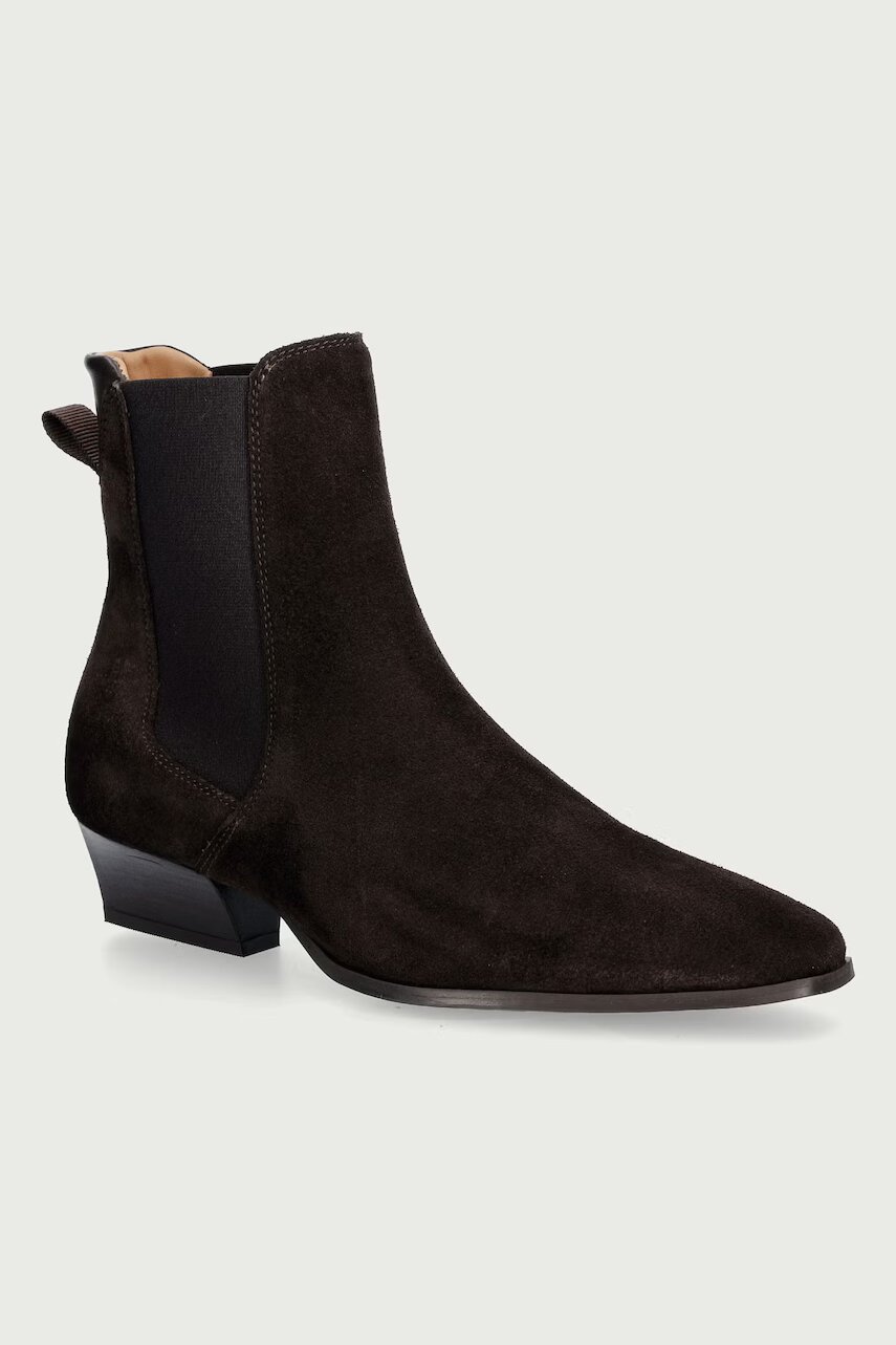 Gant botine pentru femei din piele întoarsă Bassotte