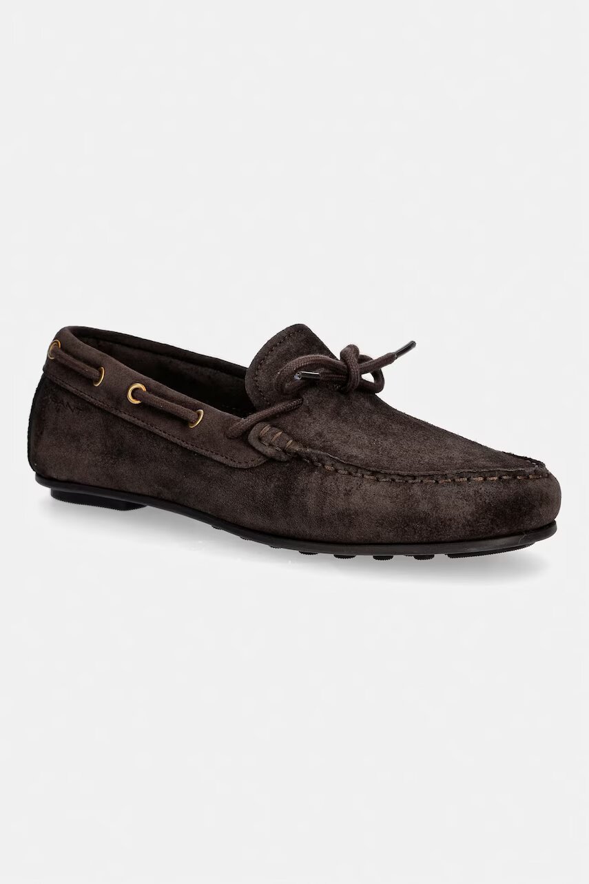 Gant mocasini din piele întoarsă Seabaya