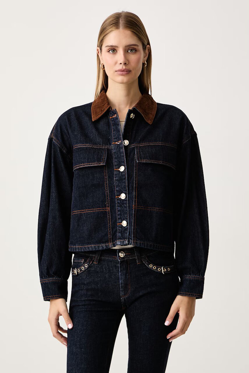 Gaudi geacă de tranziție pentru femei din denim