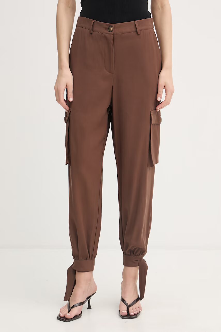 Gaudi pantaloni cargo pentru femei cu vâscoză