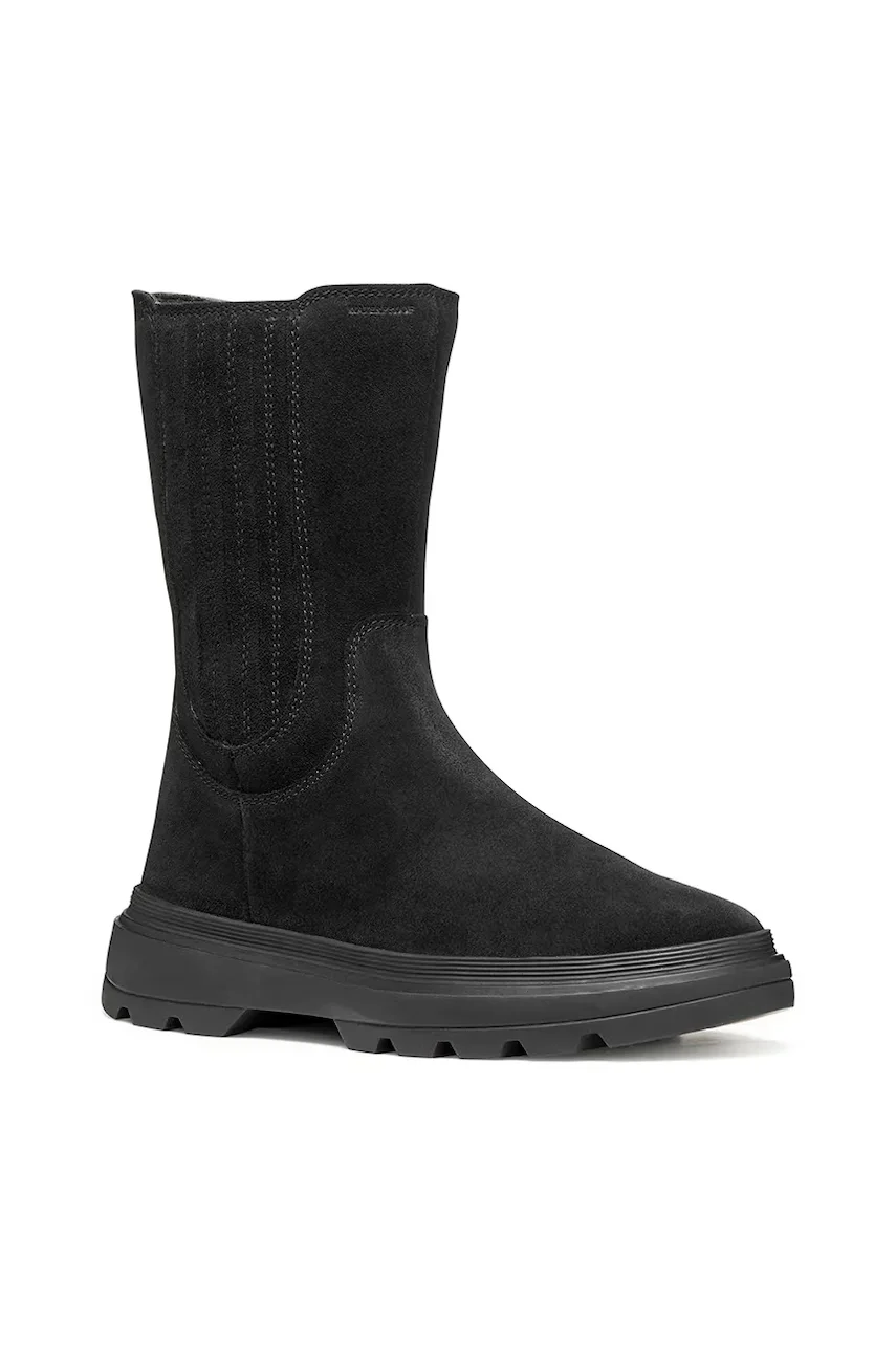 Geox cizme din piele întoarsă pentru copii KIDDARTAH