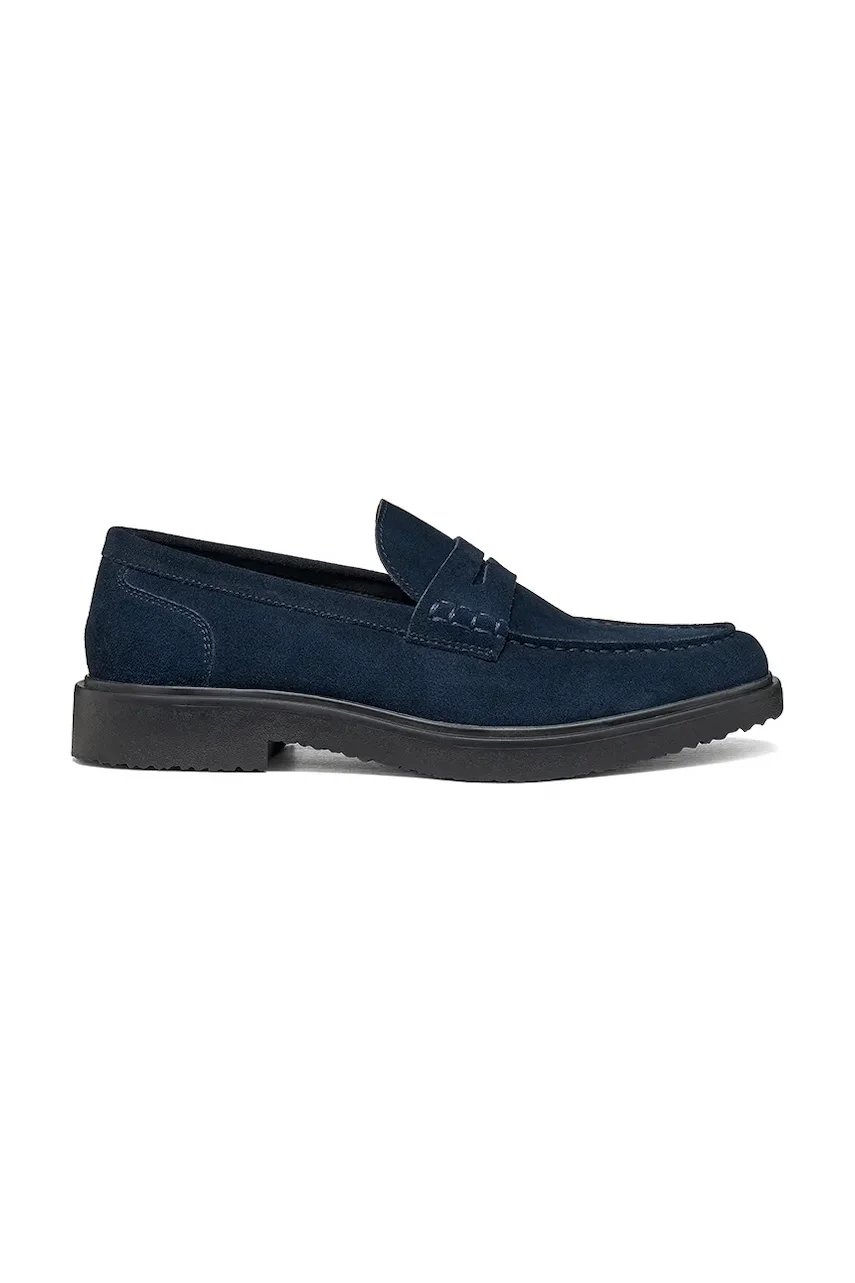 Geox loafers slip-on pentru bărbați din piele întoarsă U MASSIMIANO