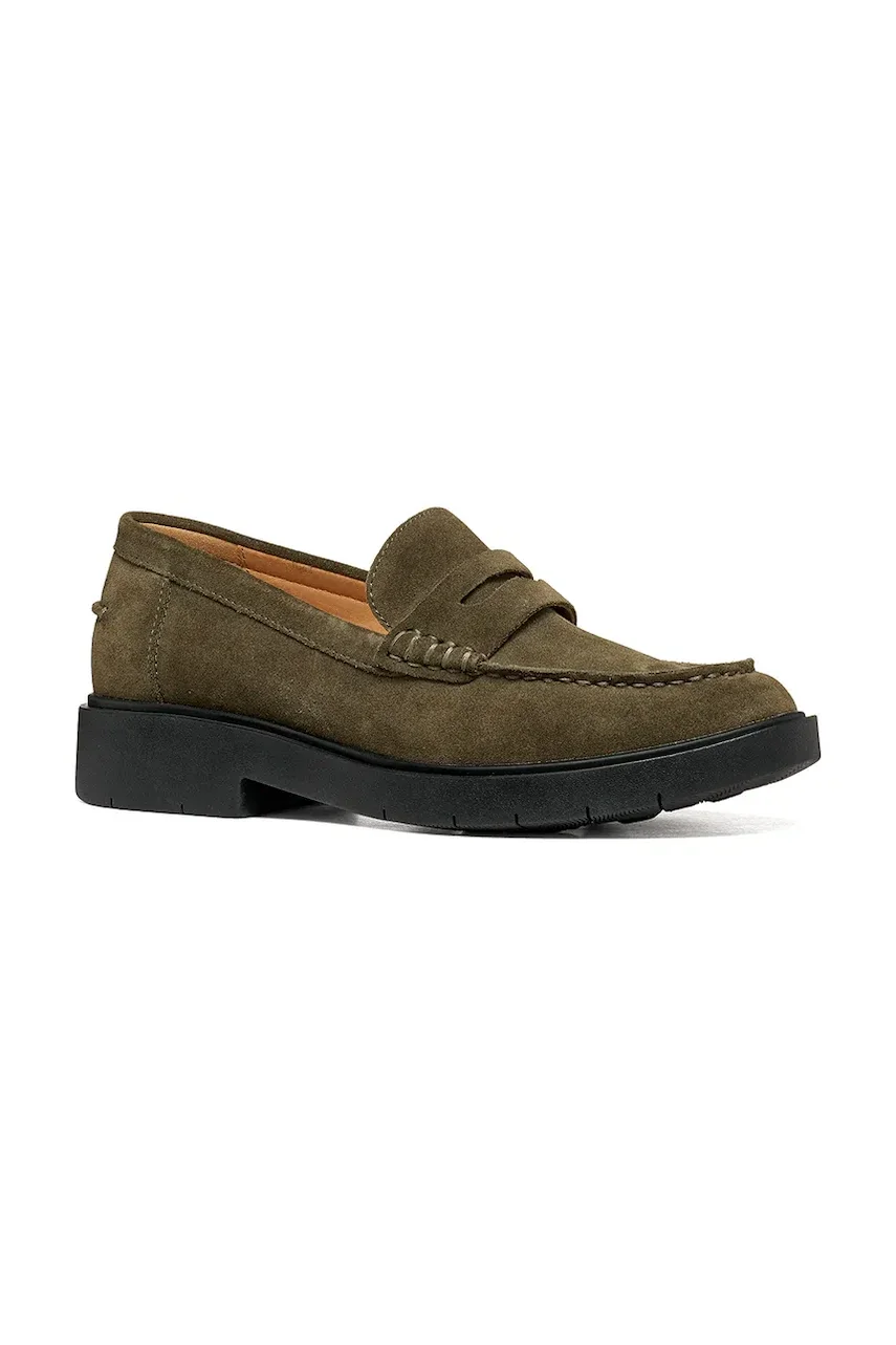 Geox loafers slip-on pentru femei din piele întoarsă D SPHERICA EC1 B
