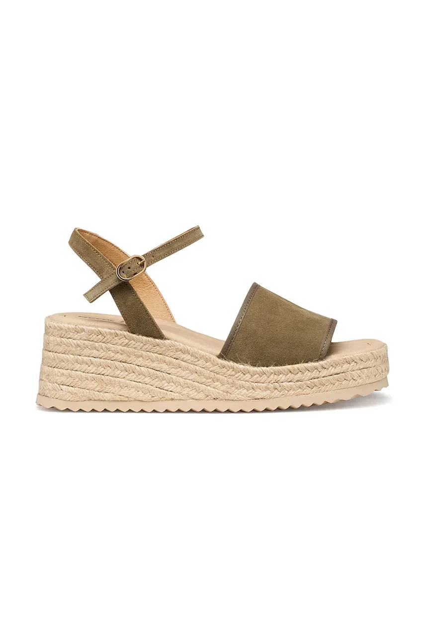 Geox sandale espadrile pentru femei din piele D ALEMERIA