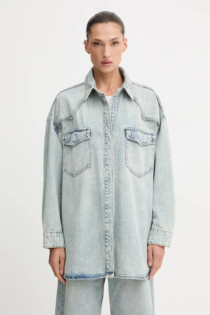 Gestuz cămașă din denim