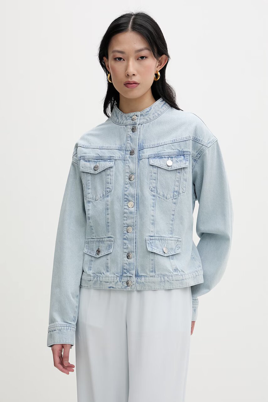 Gestuz geacă de blugi pentru femei din denim