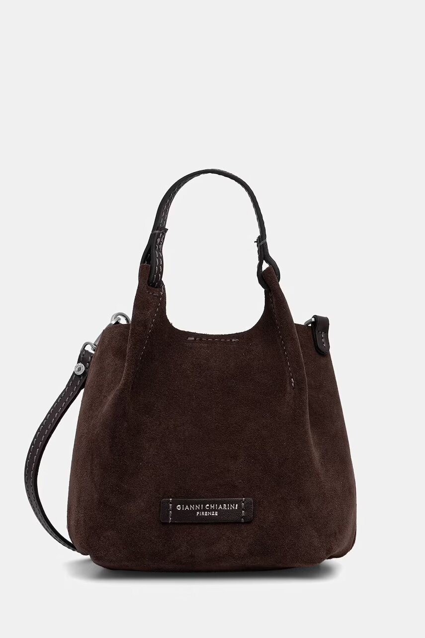 Gianni Chiarini geantă crossbody pentru femei din piele întoarsă DUA