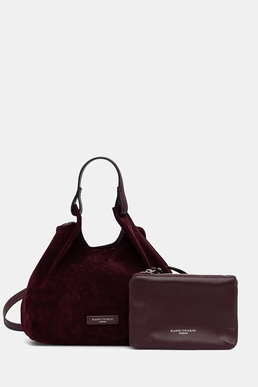 Gianni Chiarini geantă crossbody pentru femei din piele întoarsă DUA