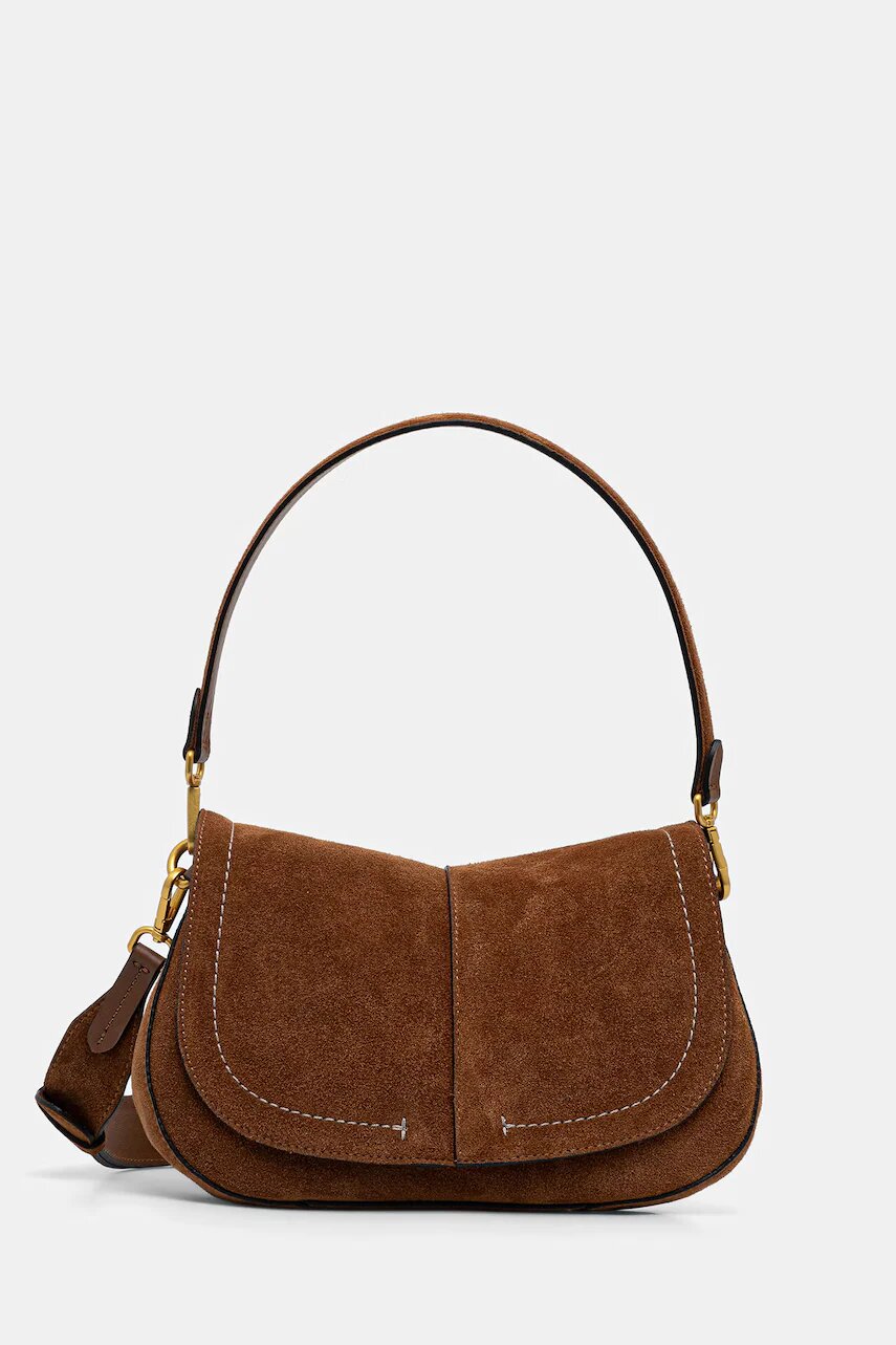 Gianni Chiarini geantă crossbody pentru femei din piele întoarsă HELENA ROUND
