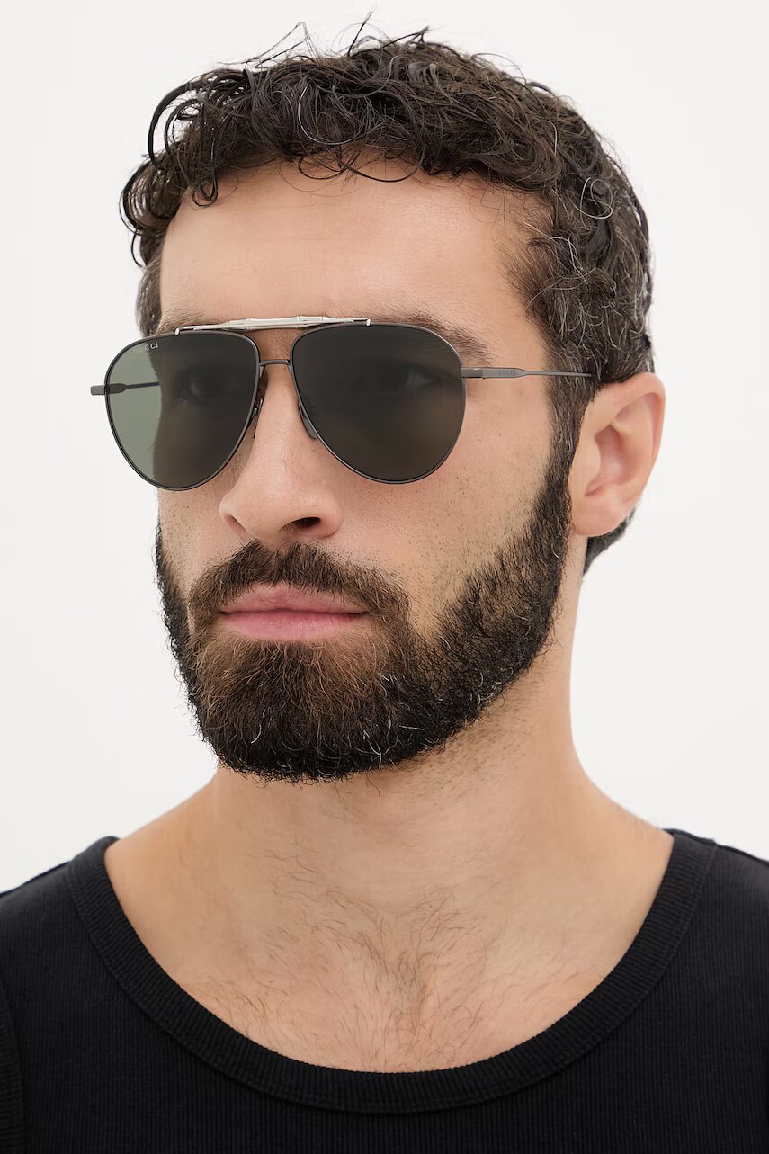 Gucci ochelari de soare aviator pentru bărbați