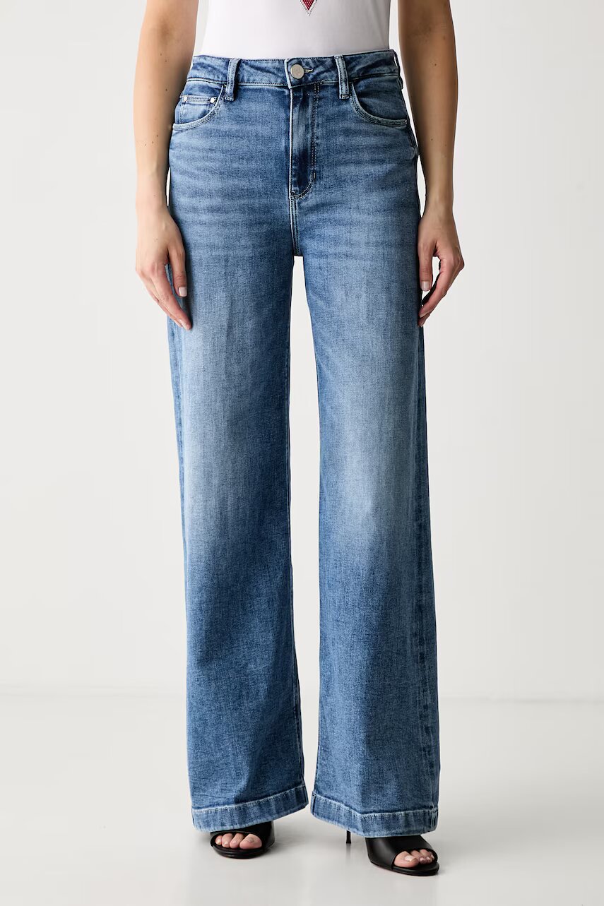 GUESS blugi wide leg pentru femei BELLAGIO