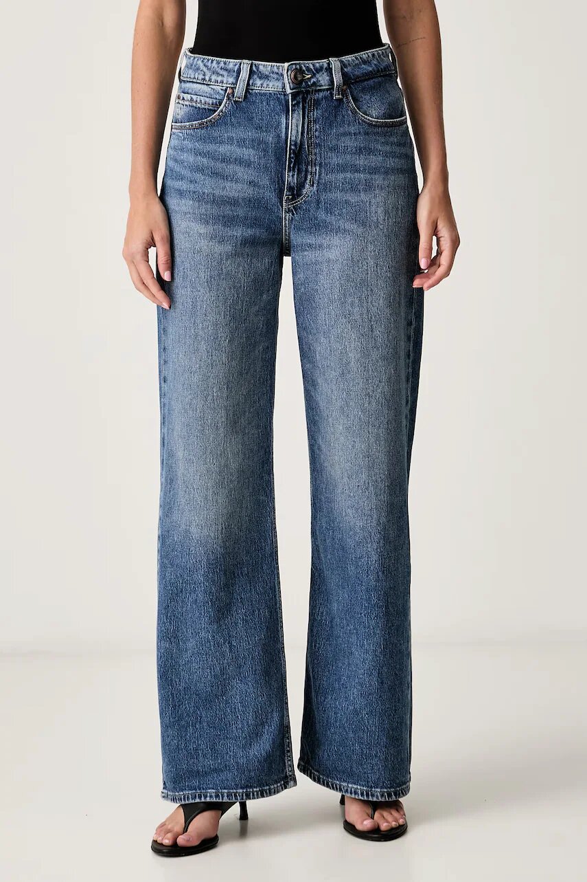 GUESS blugi wide leg pentru femei SEXY FLARE