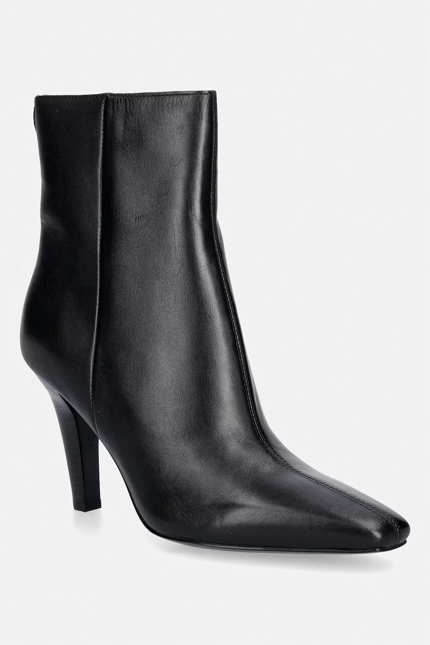 GUESS botine cu toc cui pentru femei din piele RAFFA