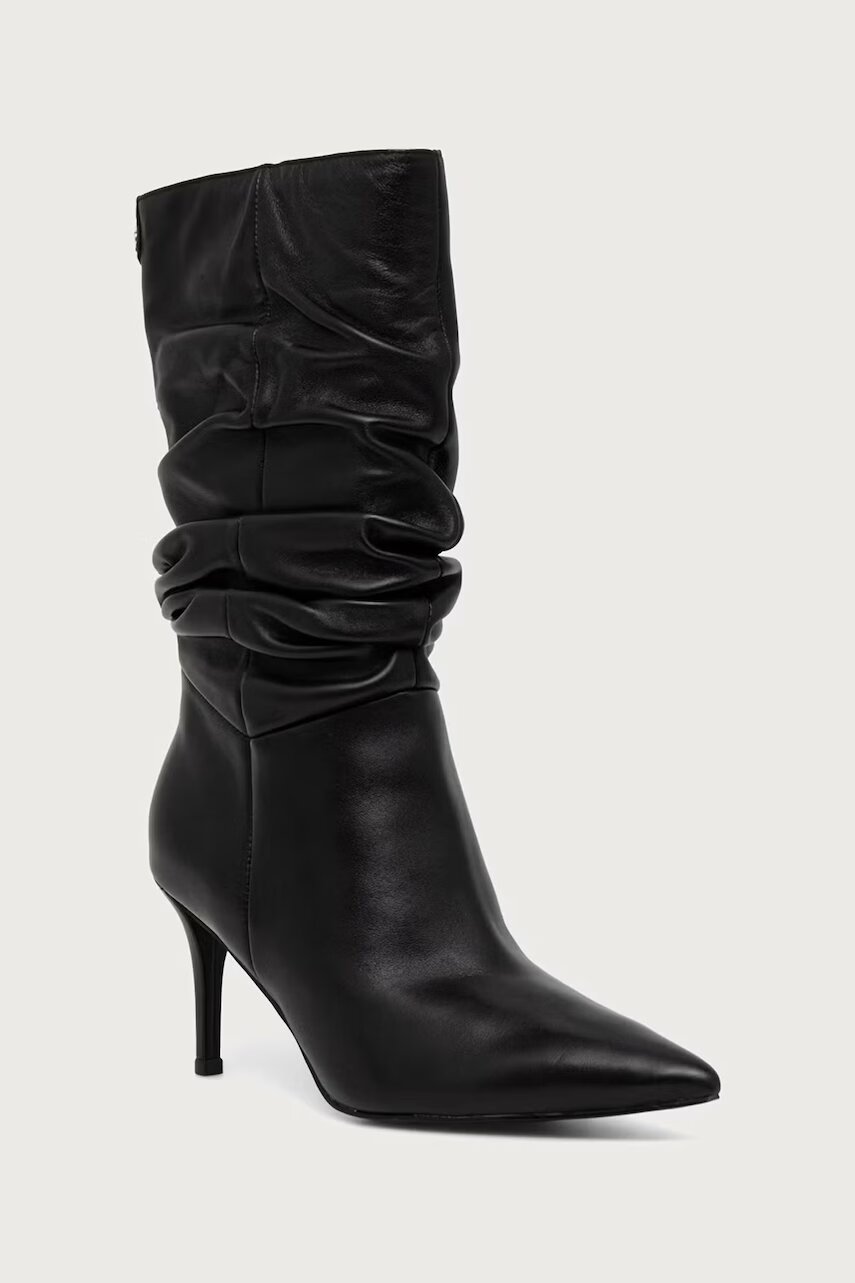 GUESS botine cu toc înalt pentru femei din piele CARALEE