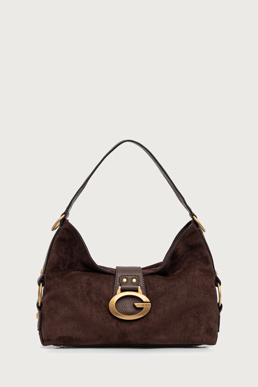 GUESS hobo bag pentru femei cu imitație de piele întoarsă CAMDEN