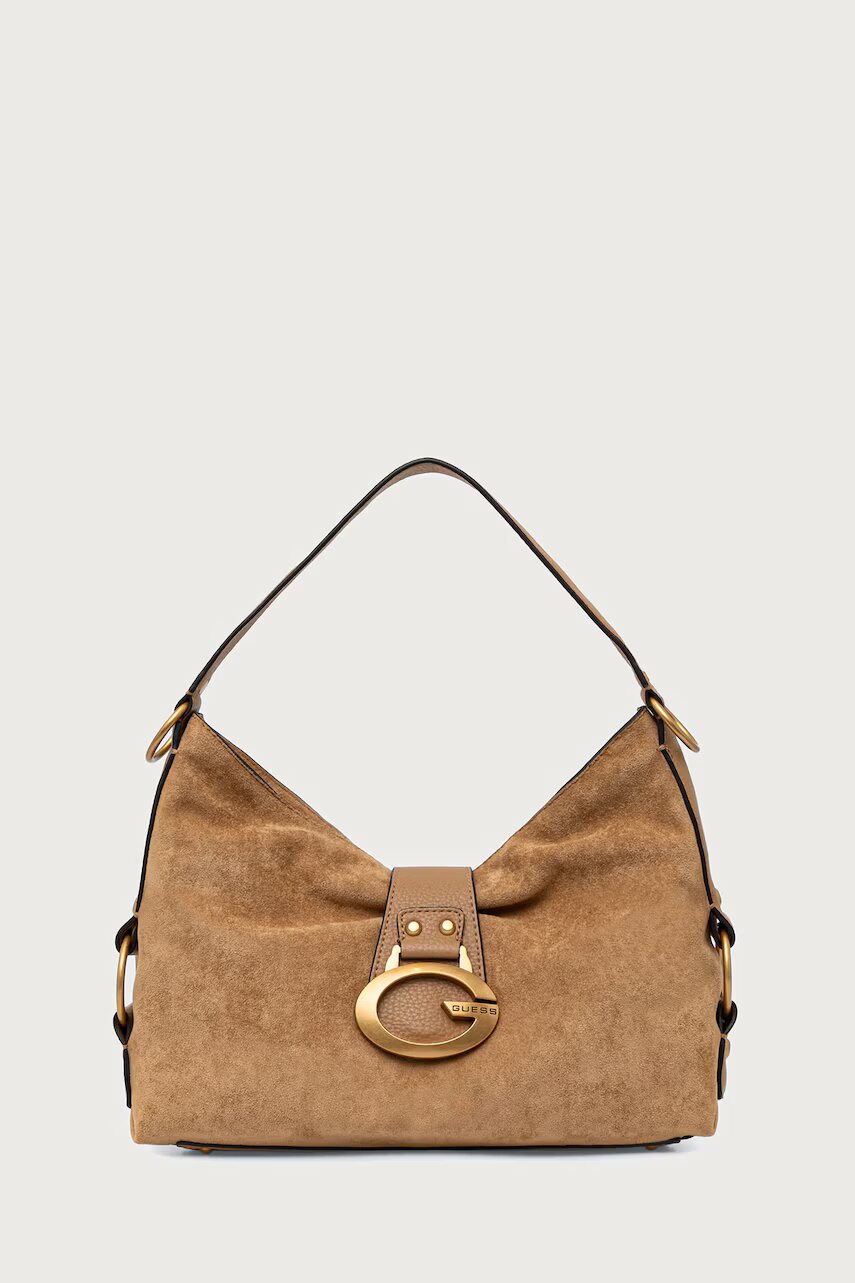 GUESS hobo bag pentru femei cu imitație de piele întoarsă CAMDEN