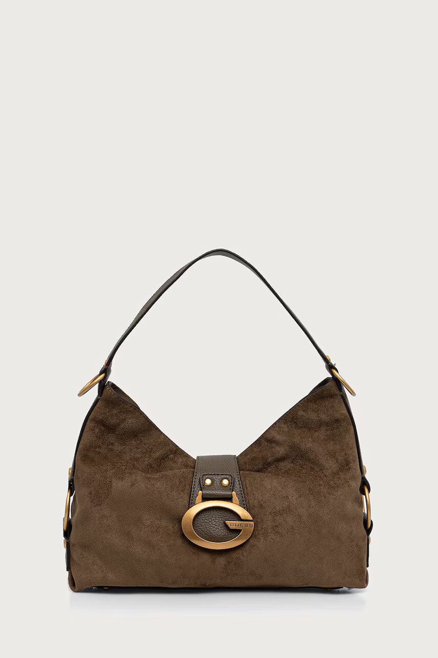 GUESS hobo bag pentru femei cu imitație de piele întoarsă CAMDEN