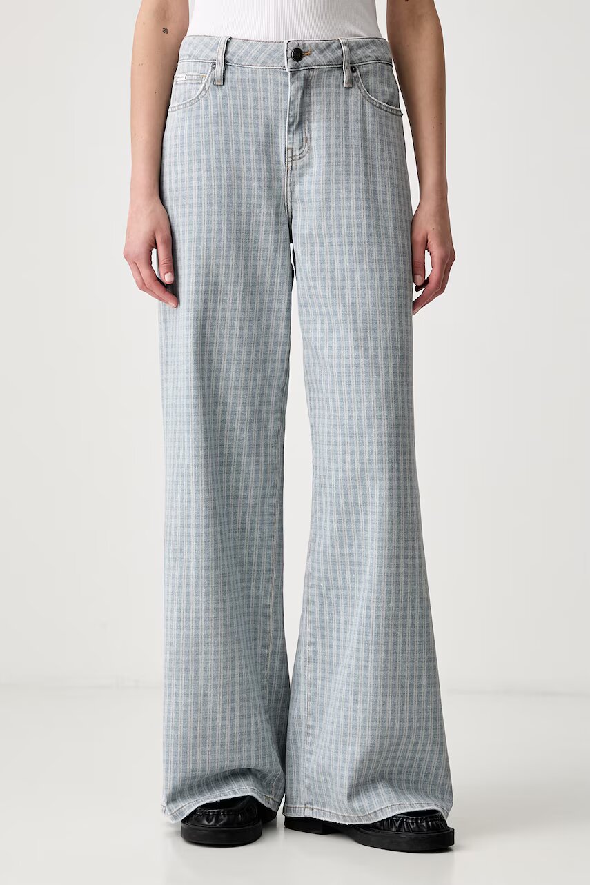GUESS JEANS blugi wide leg pentru femei