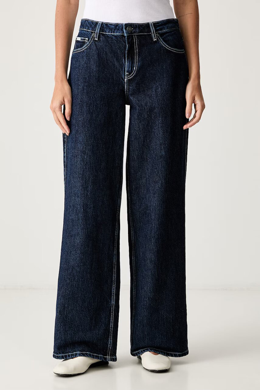 GUESS JEANS blugi wide leg pentru femei