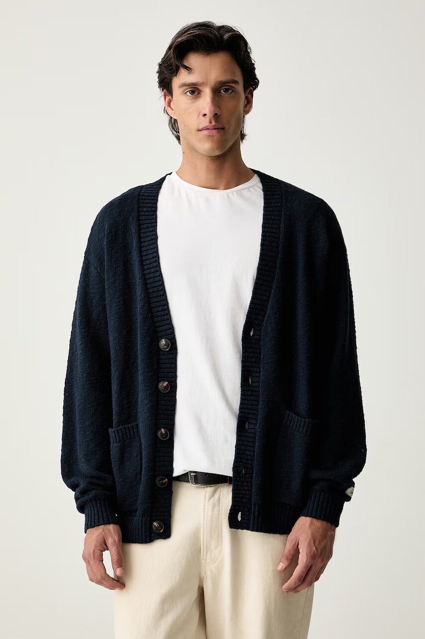 GUESS JEANS cardigan pentru bărbați din bumbac