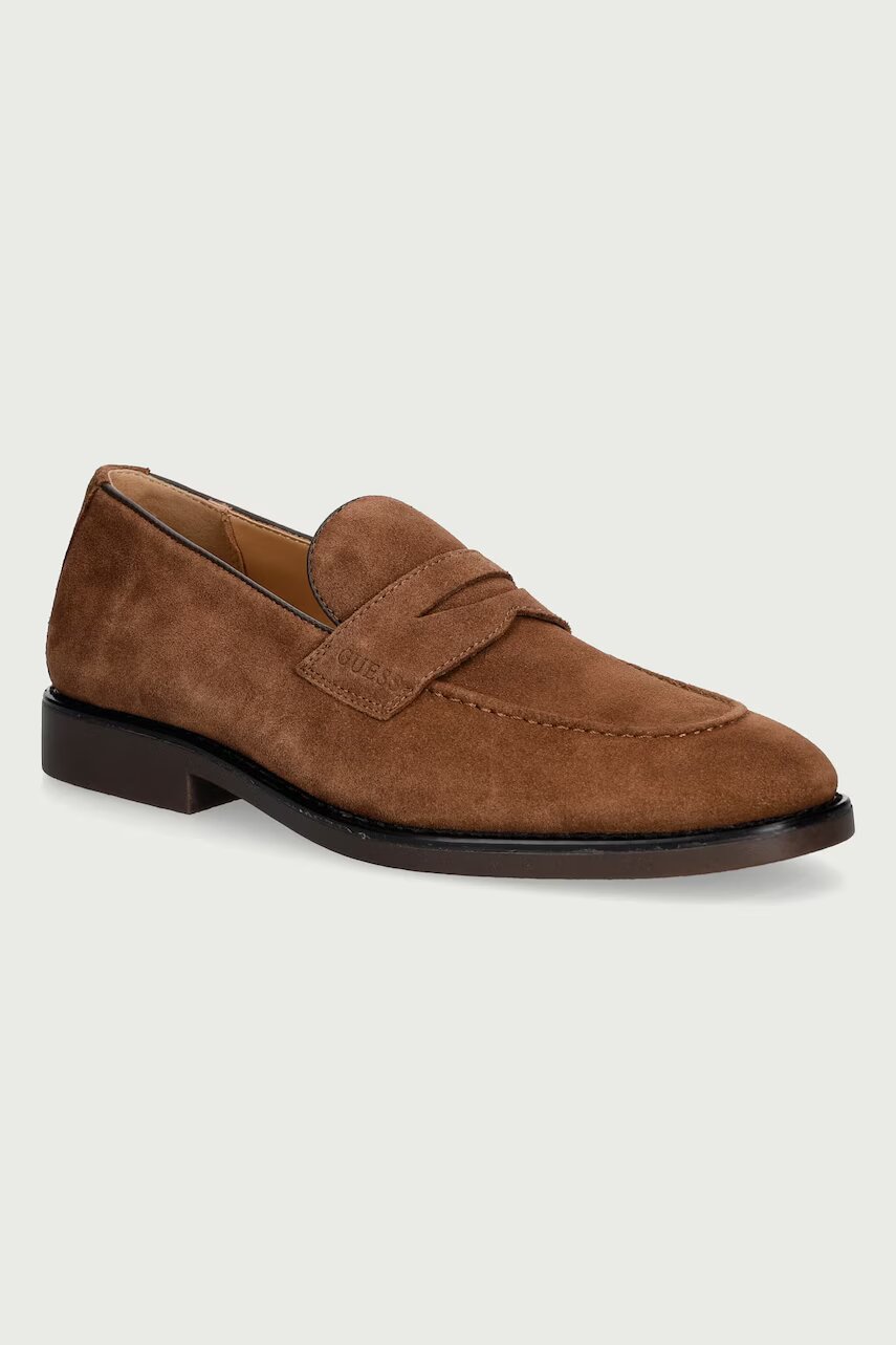 GUESS mocasini pentru bărbați din piele întoarsă DRIFTKIN