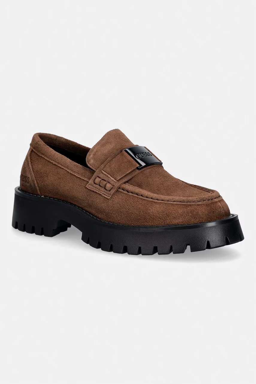 GUESS mocasini pentru bărbați din piele întoarsă GORIZIA