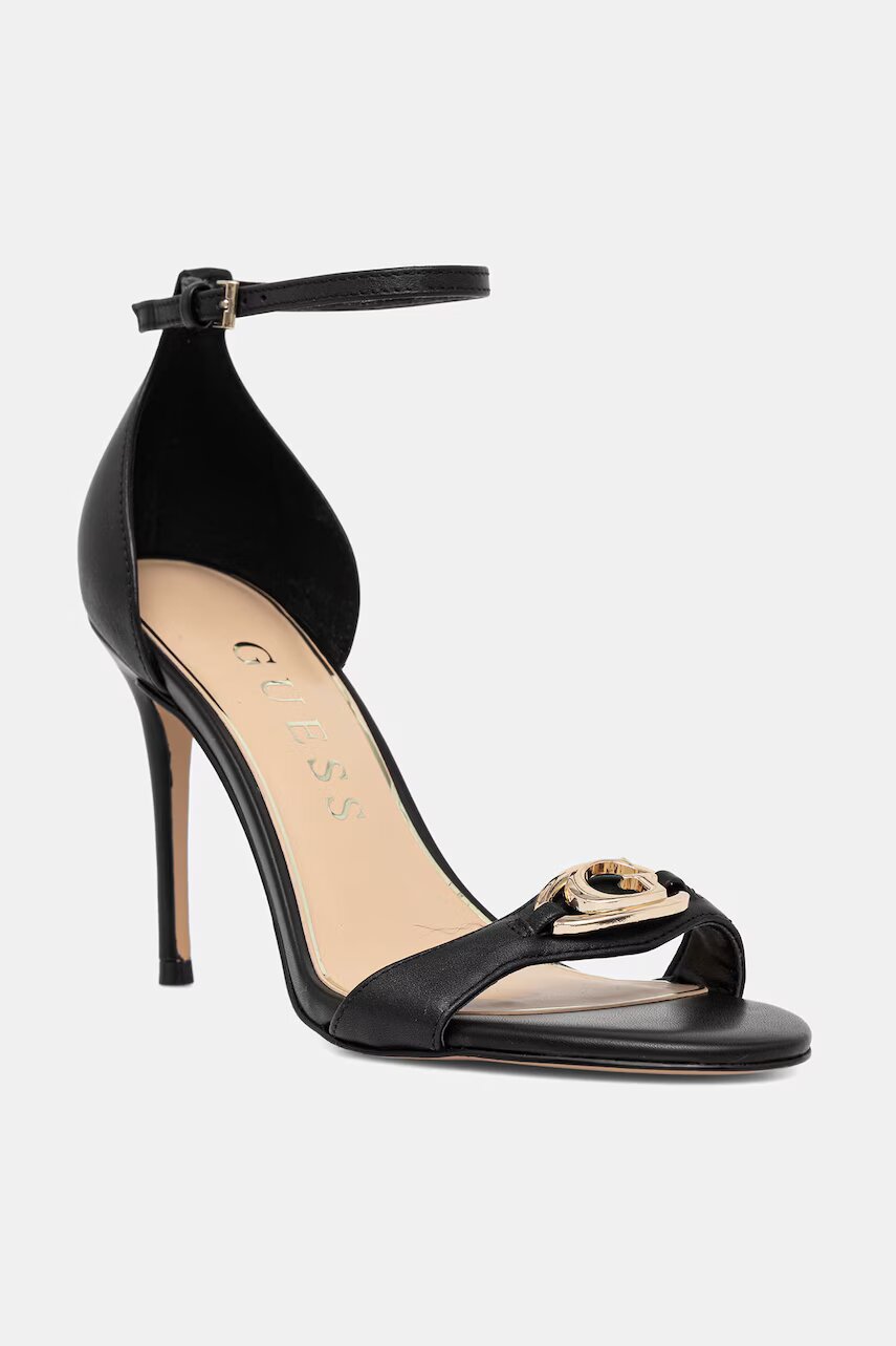 GUESS sandale cu toc cui piele KABRINA