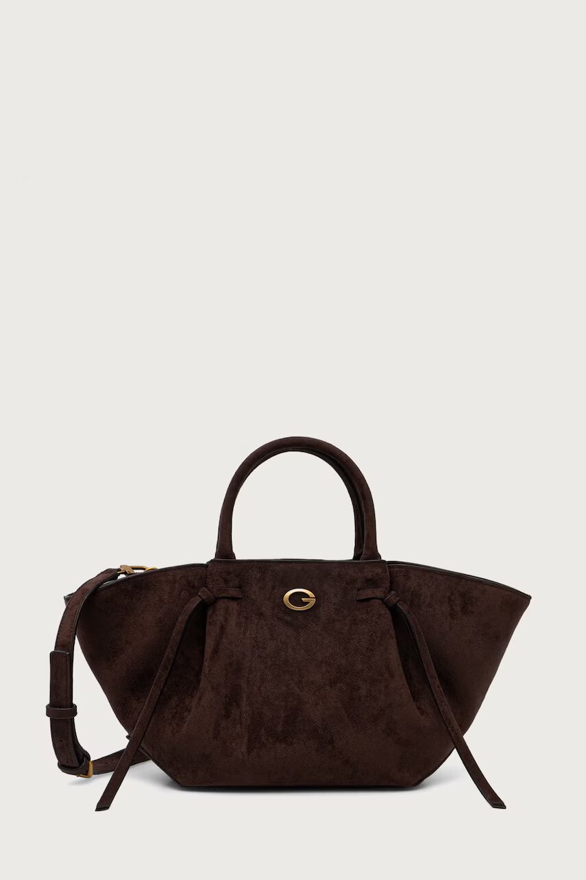 GUESS tote bag pentru femei cu imitație de piele întoarsă ALLEGRA