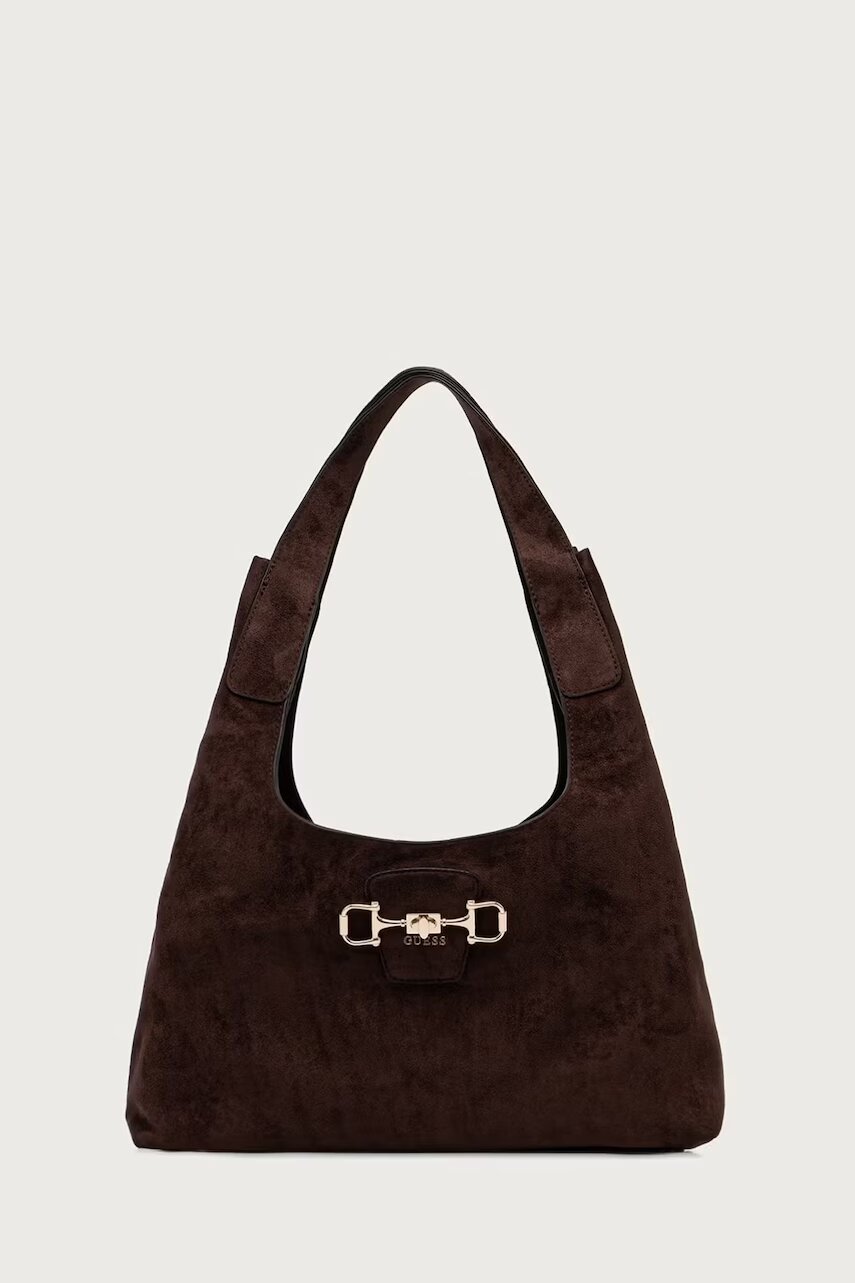GUESS tote bag pentru femei cu imitație de piele întoarsă SUNSET