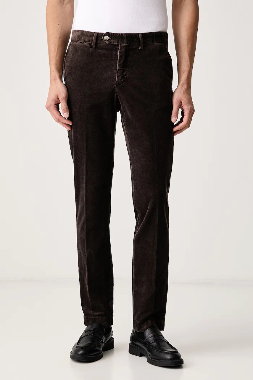 Hackett London pantaloni chinos pentru bărbați din catifea reiată