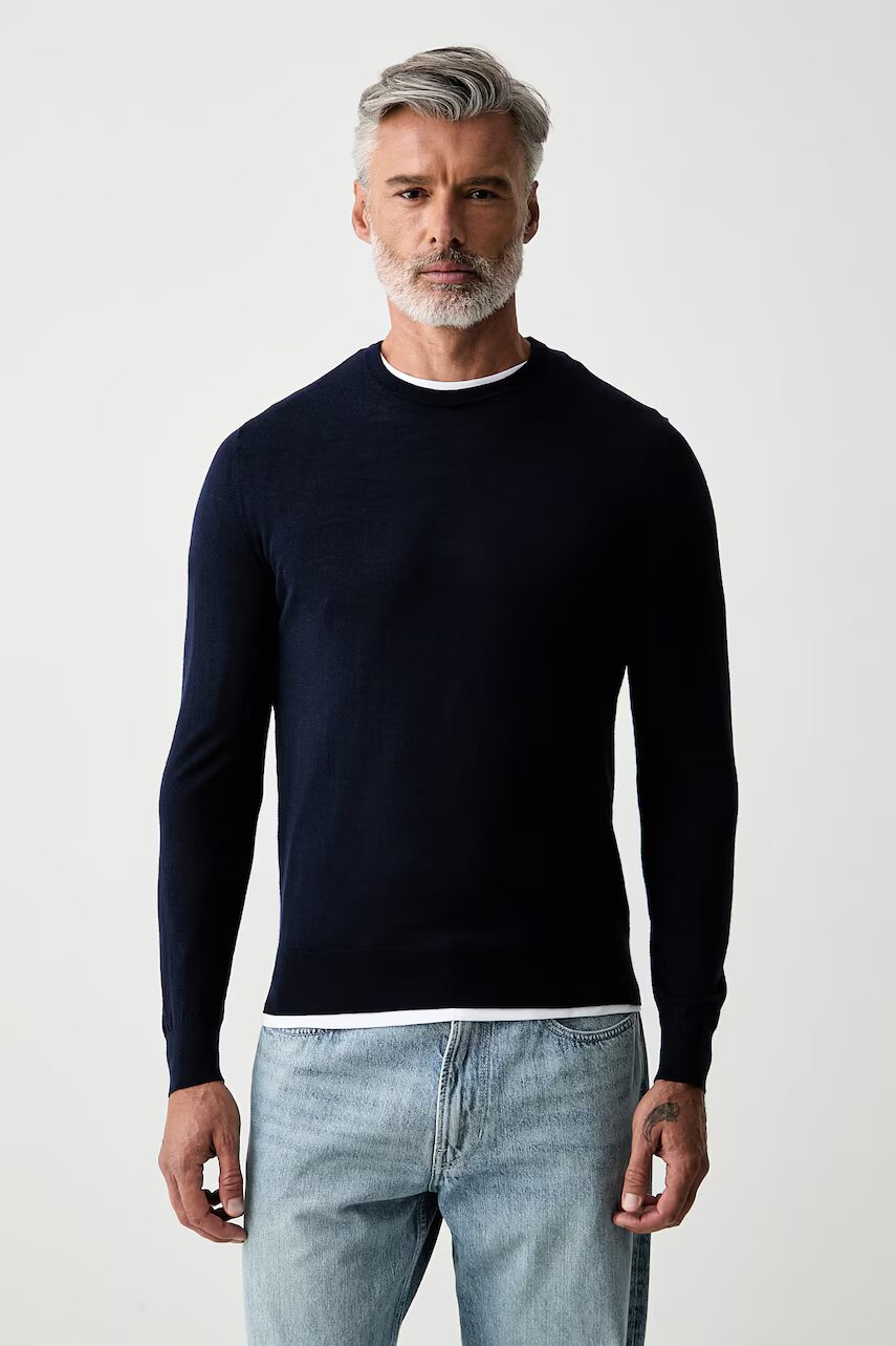 Hackett London pulover pentru bărbați din lână merino