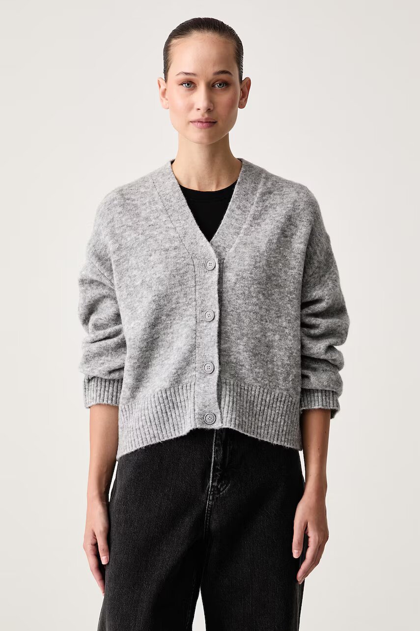 HUGO Blue cardigan pentru femei cu amestec de lână Susan_B