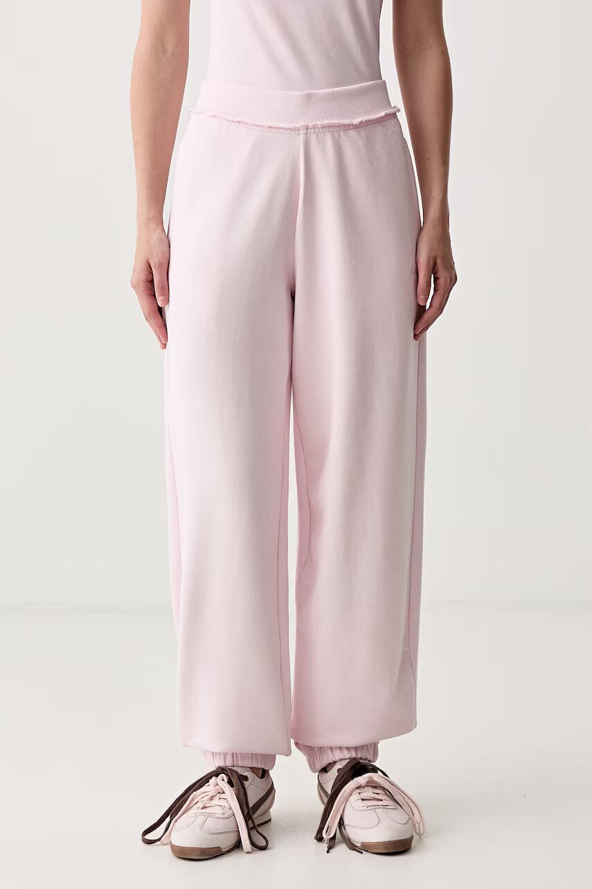 HUGO Blue pantaloni de trening pentru femei din bumbac Nuembrie_B