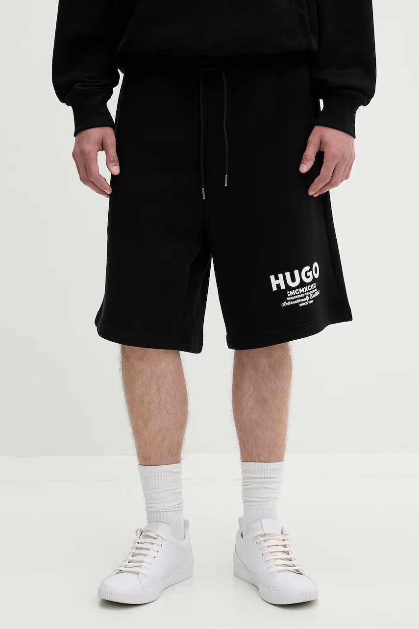 HUGO Blue pantaloni scurți de trening pentru bărbați din bumbac Nomario