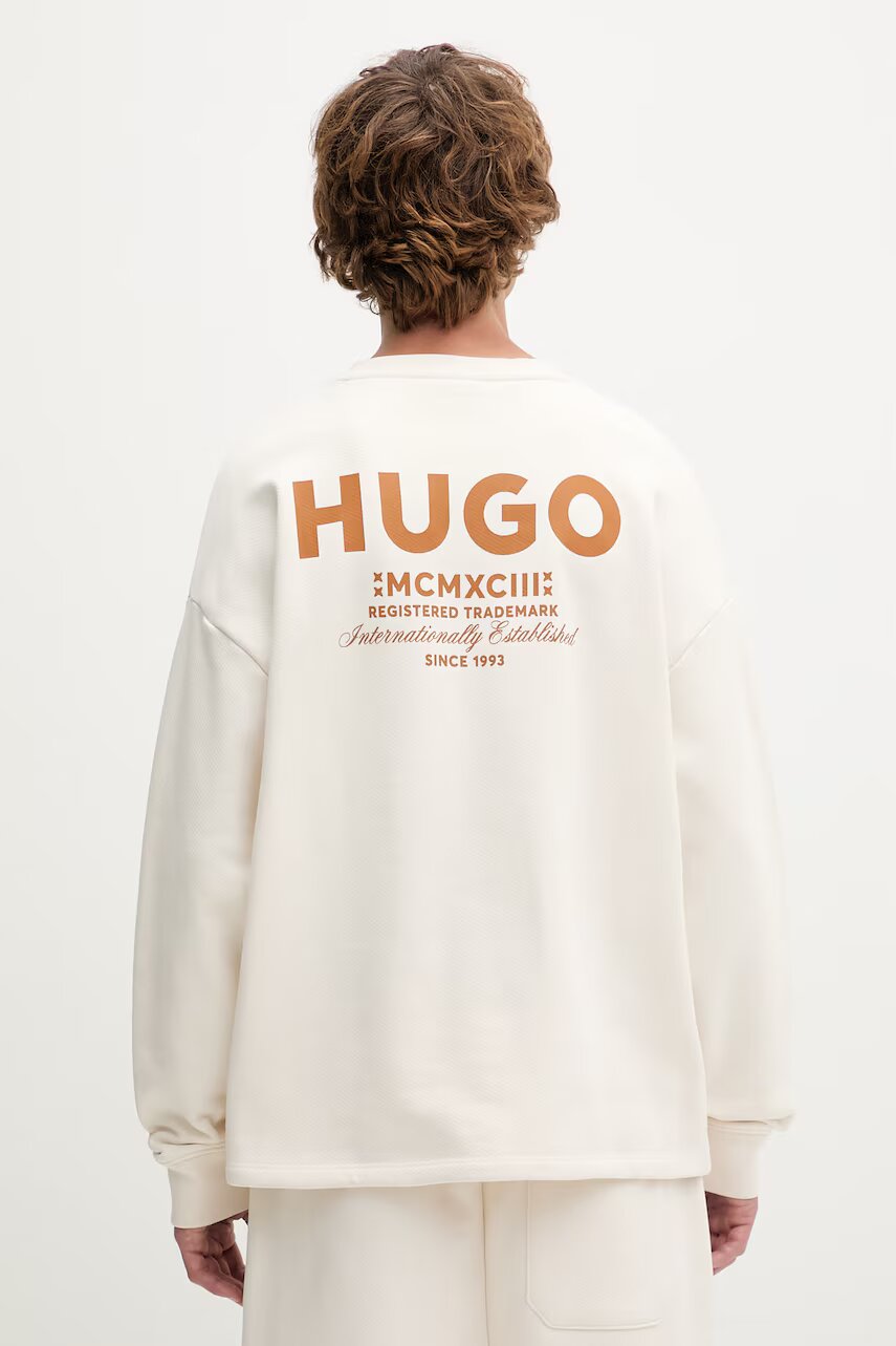 HUGO Blue pentru bărbați din bumbac Naviu